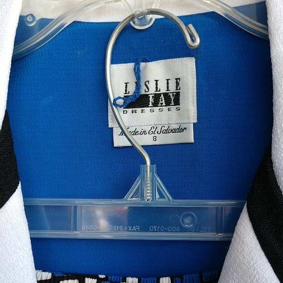 🟦 ON SALE Leslie Fay 3 Pc. Suit Jacket Scarf Skirt size  8 - Picture 6 of 8